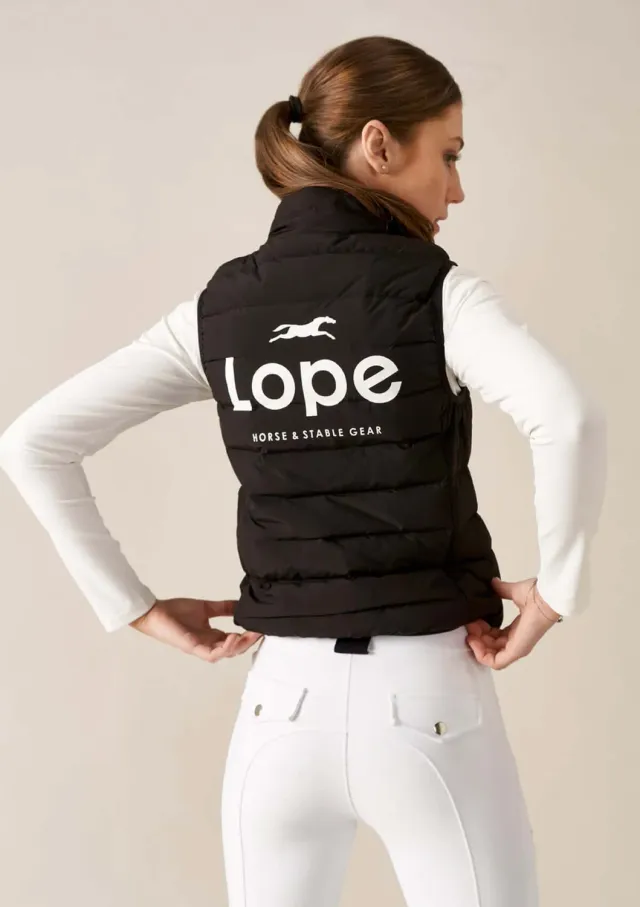 LOPE Team Vest dunvest sort ridevest XS-XXL
