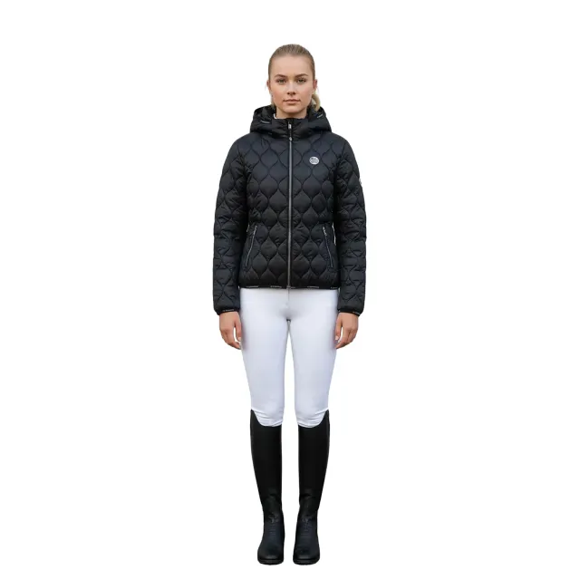 C2E Berkley quiltet jakke sort dame varm