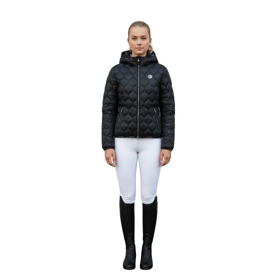 C2E Berkley quiltet jakke sort dame varm