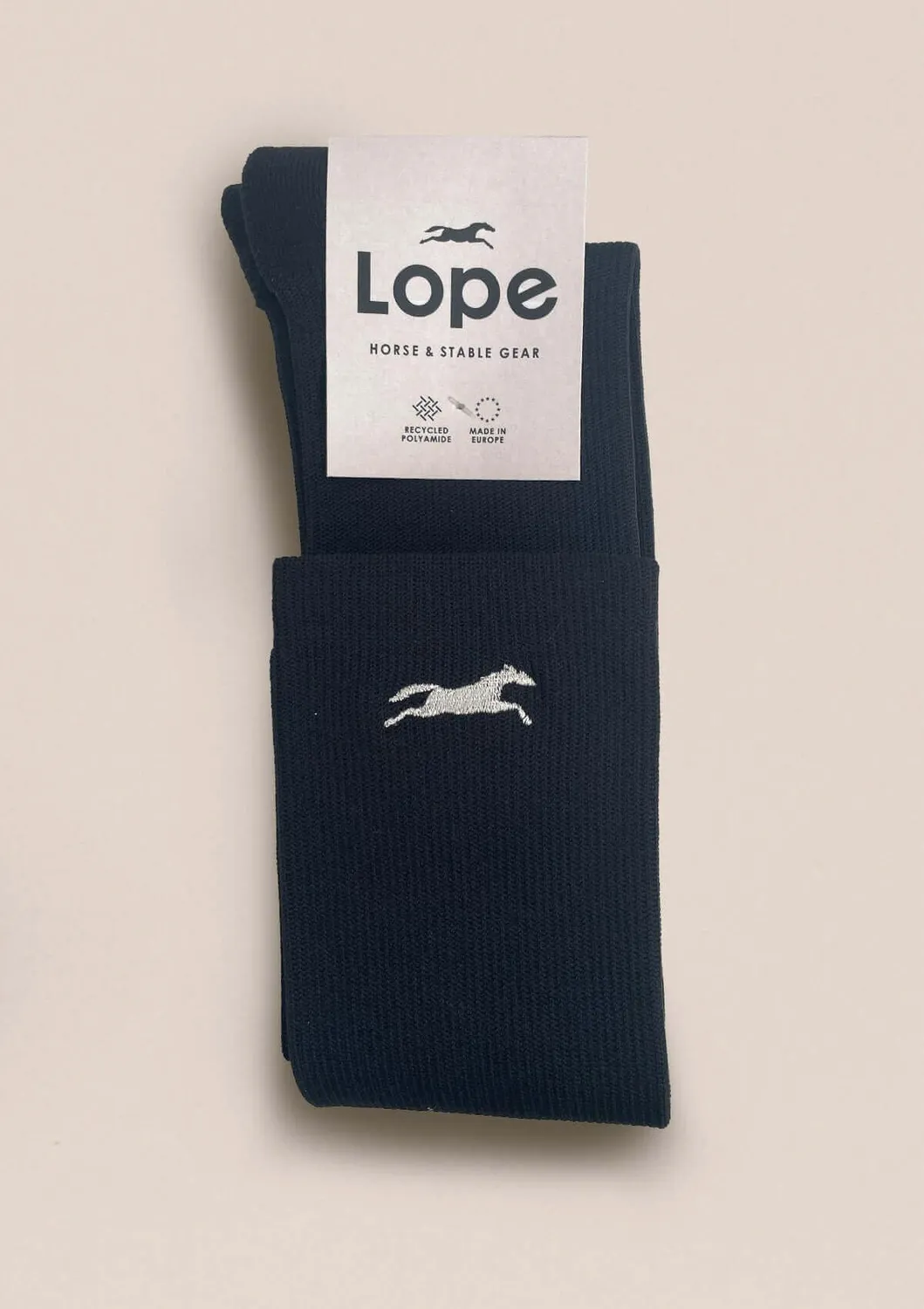 LOPE Conscious Ride kompressionssokker sort roséhest