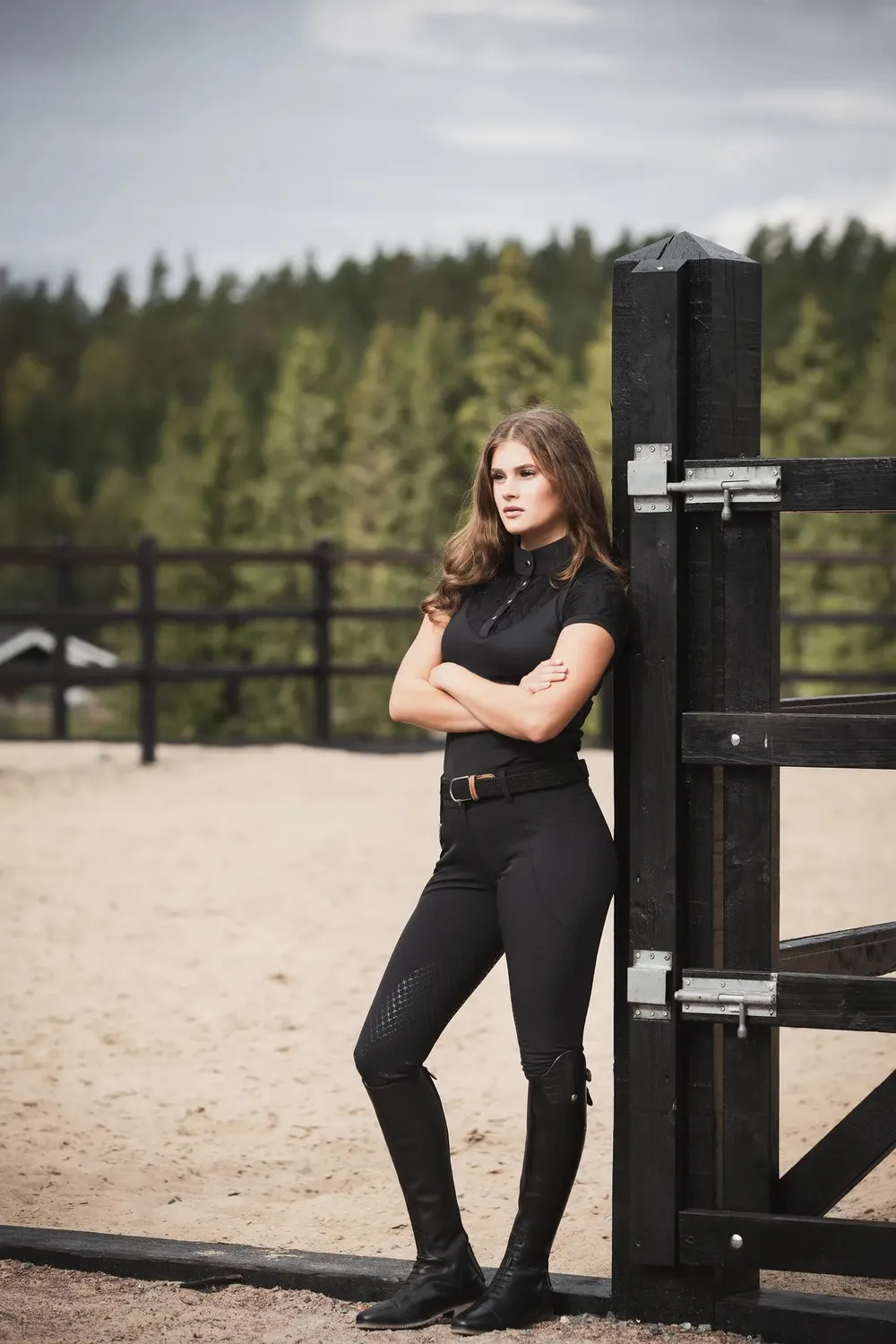 Källquist Stella Micro-X ridebukser sort dame 38