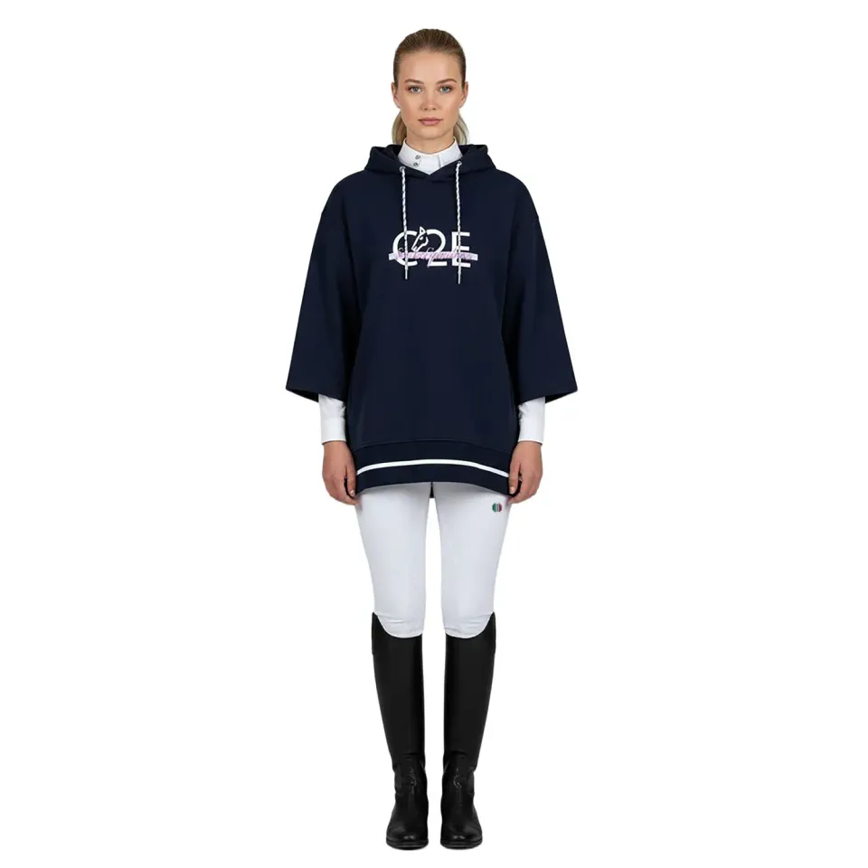 C2E Equestrain Barbican oversized sweat navy blå
