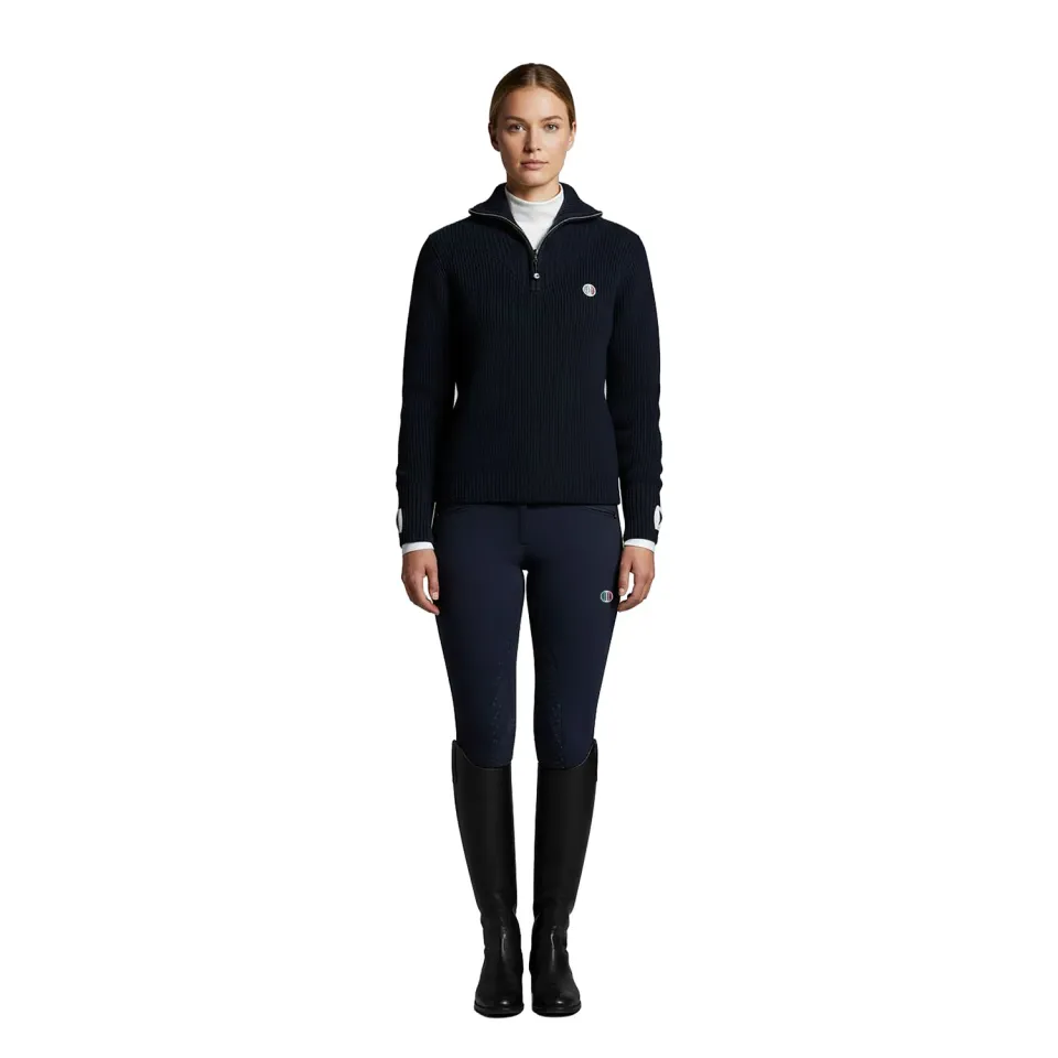 C2E Fremont Zip Pullover merino navy XXS-XXL