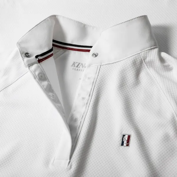 Kingsland Classic KLC-SS-352 stævnebluse Hvid – junior