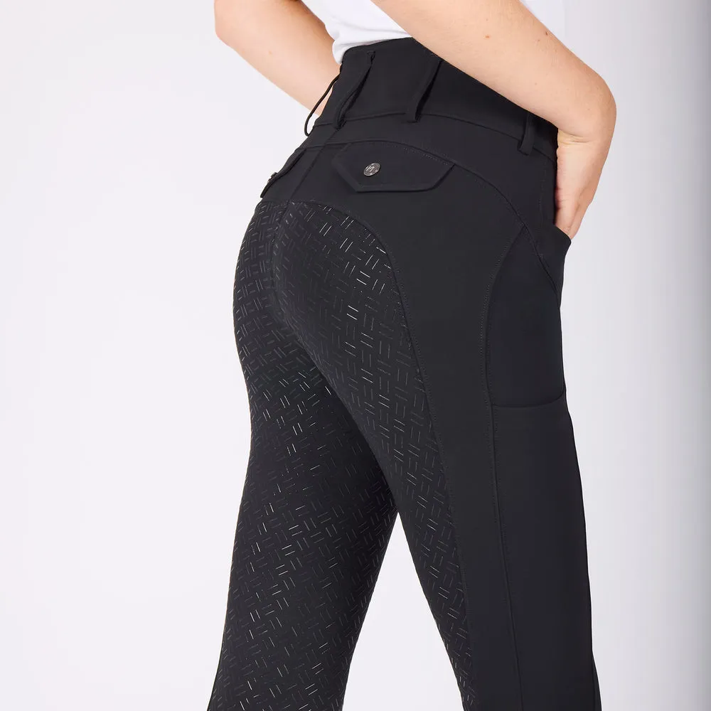 Kingsland KLKimi A-Shape ridebukser full-grip sort