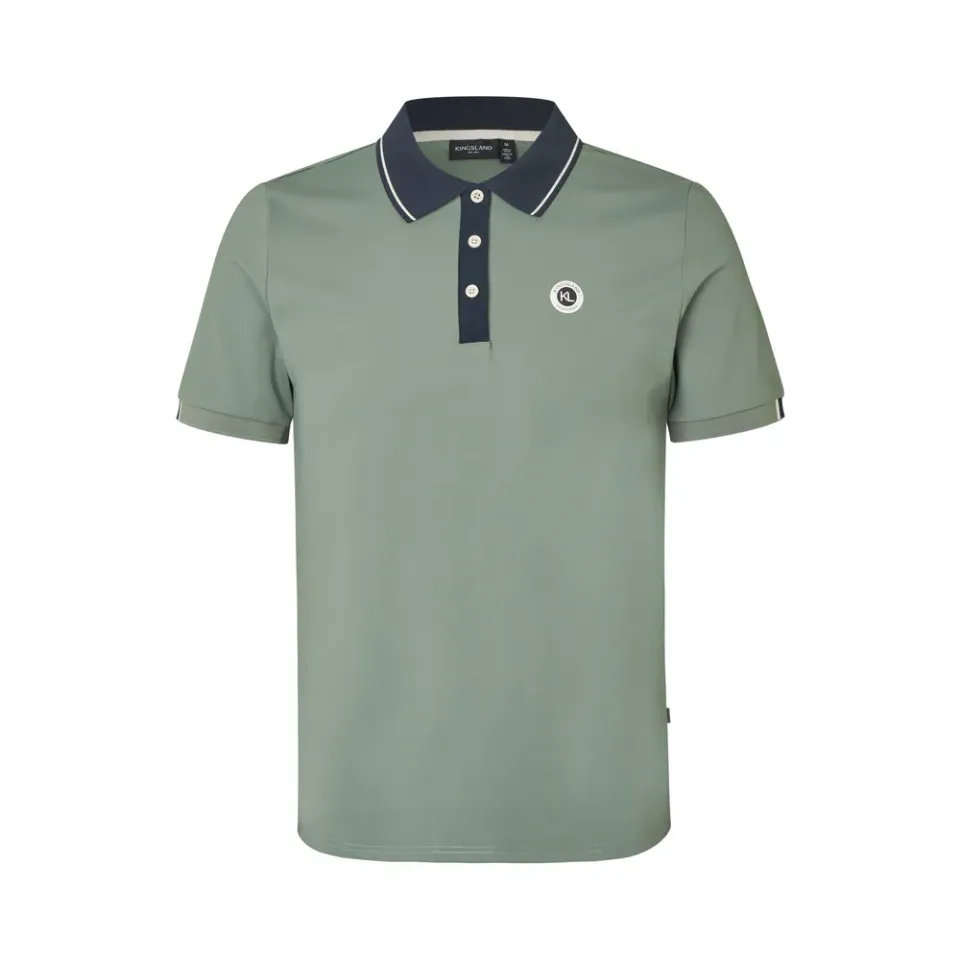 Kingsland KLLorenzo polo herre green agave stræk