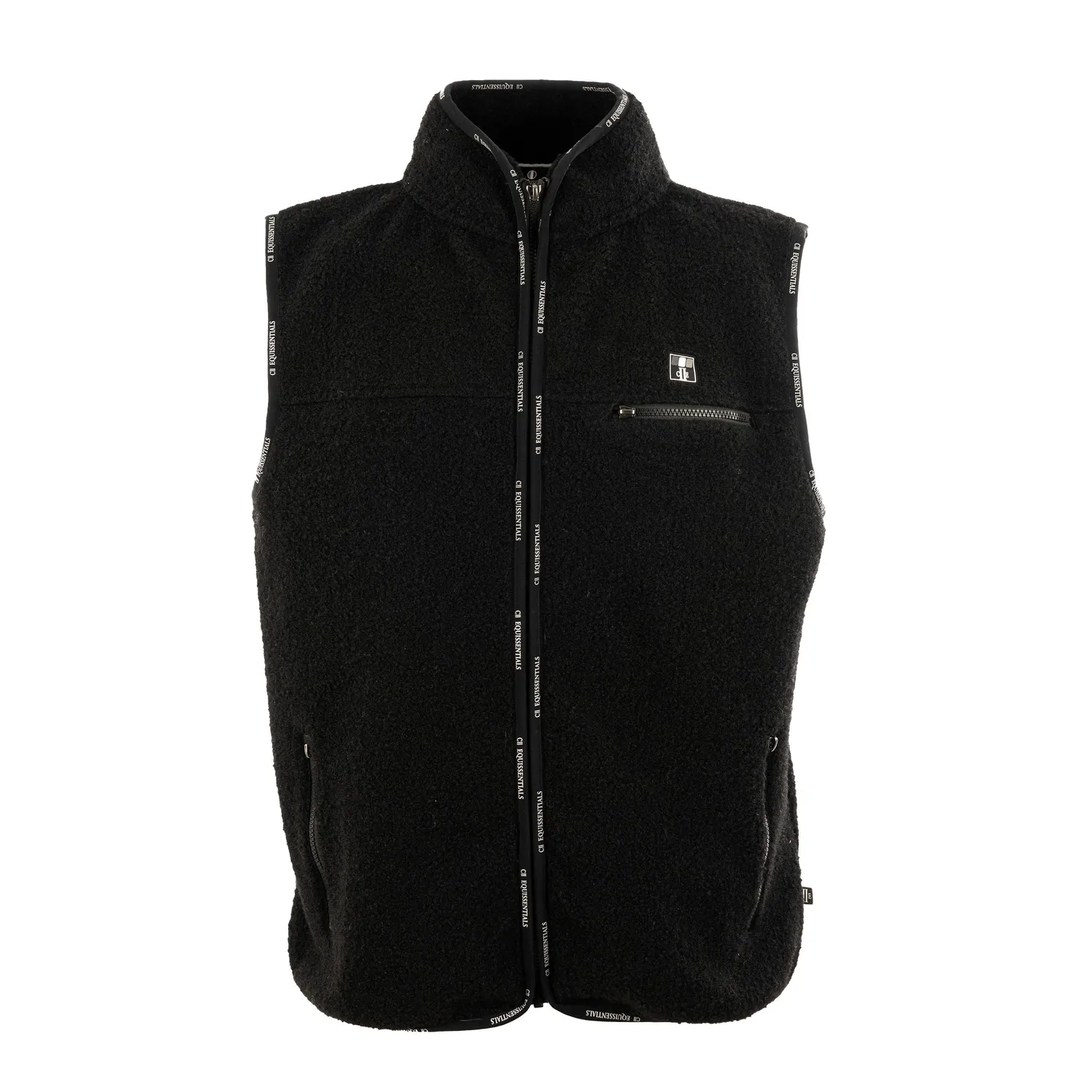 C2E Elk Grove fleecevest sort unisex sherpa 260g