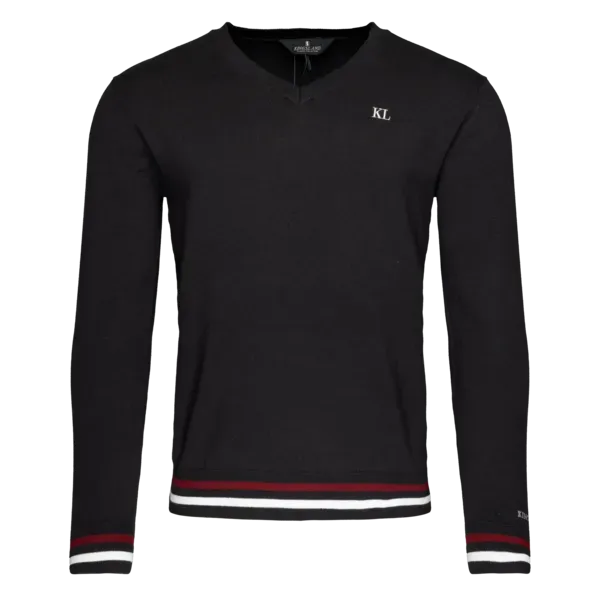 Kingsland Classic strik herre navy V-hals bomuld