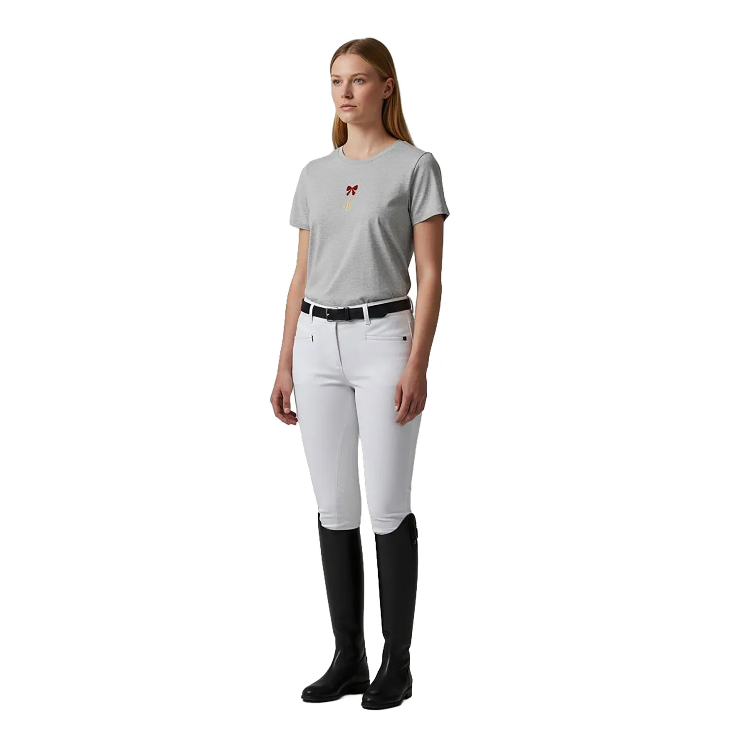 C2E Equestrain Albergo t-shirt grå bomuld