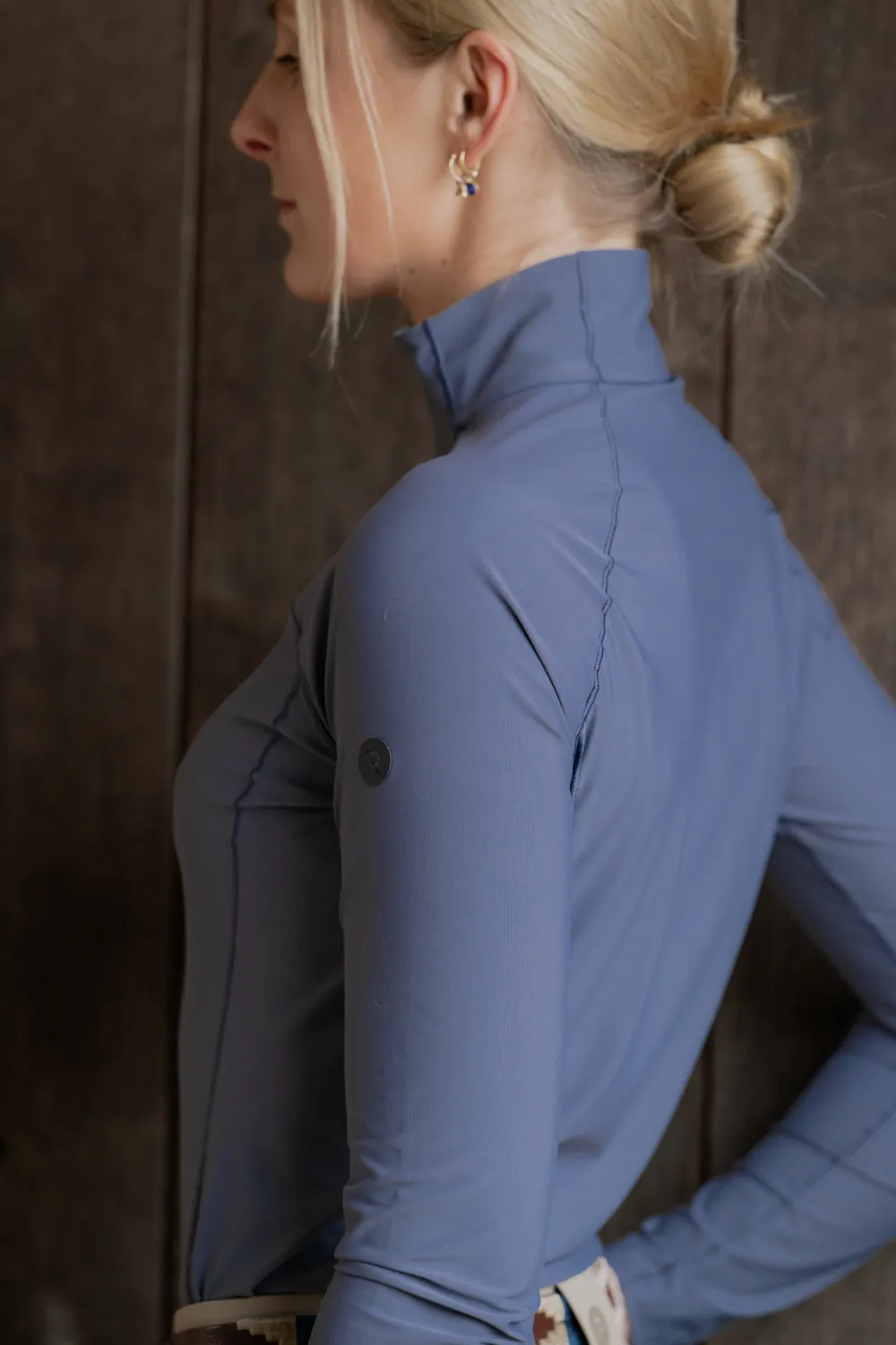 Racesafe Baselayer lynlås undertrøje Shadow Blue