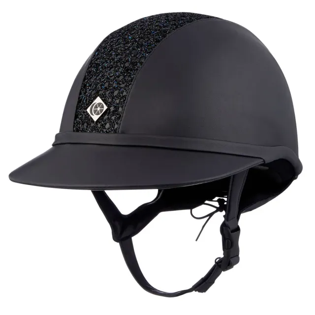 Charles Owen SP8 Plus ridehjelm sort mikrosuede