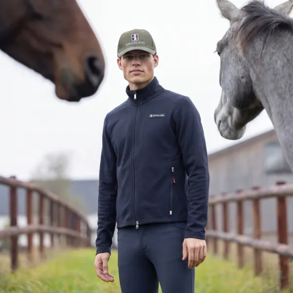 Kingsland Classic herre fleecetrøje navy isolerende