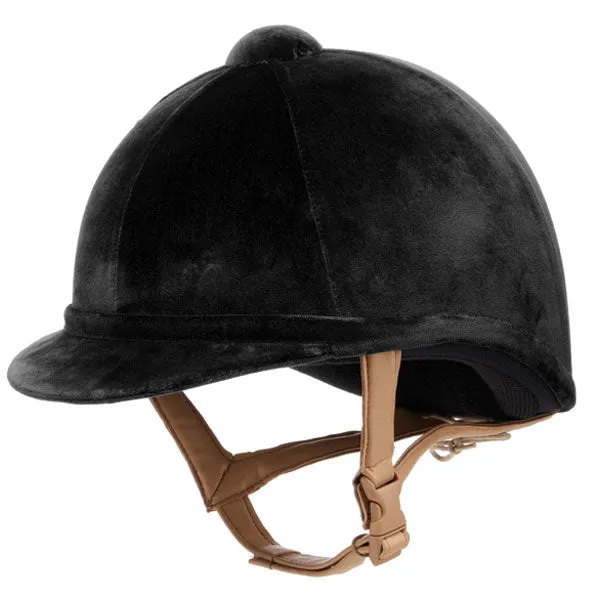 Charles Owen Hampton ridehjelm velour navy