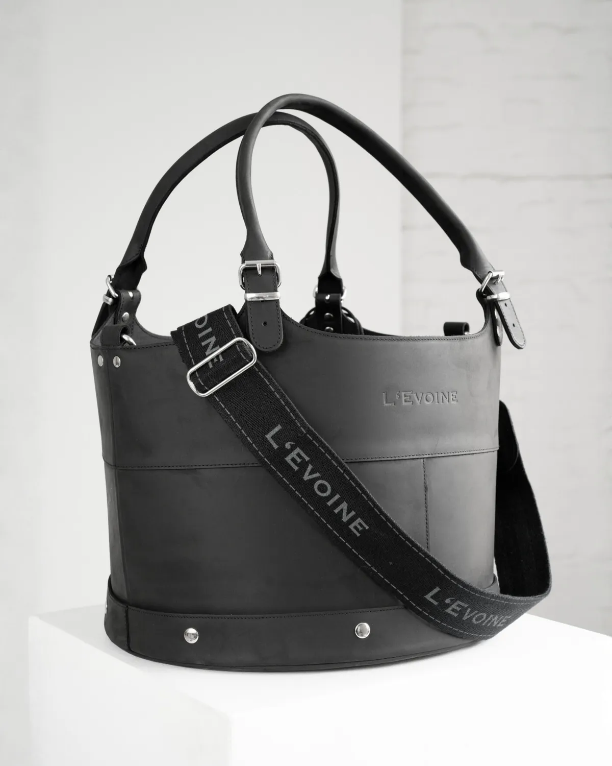 L'Evoine Le Baquet strigletaske læder 35 cm