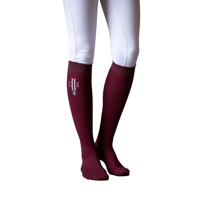 C2E Riverside ridestrømper winered coolmax
