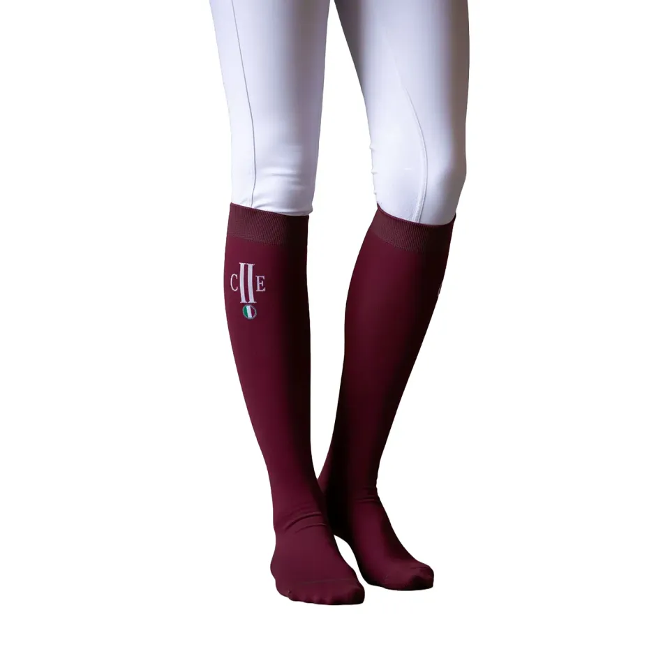 C2E Riverside ridestrømper winered coolmax