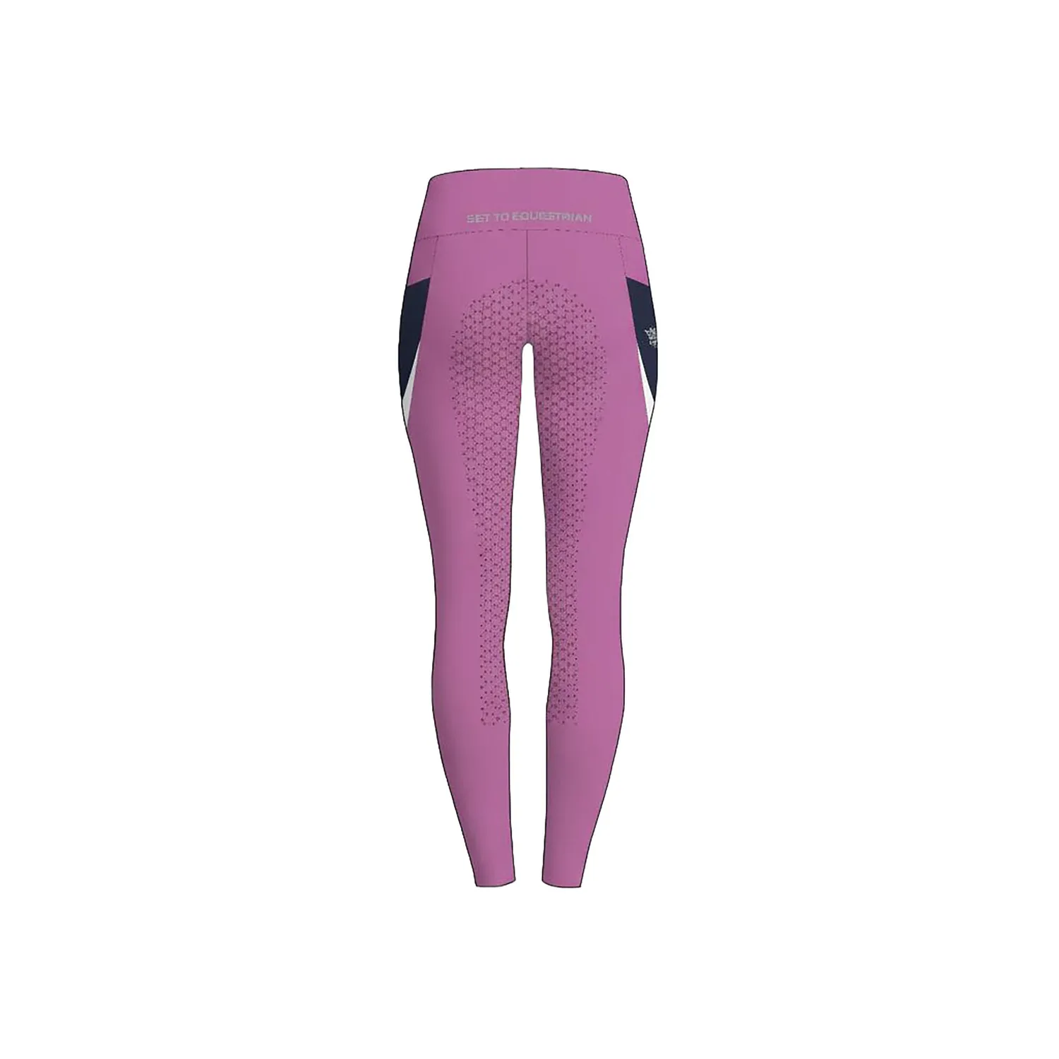C2E Bridge ridetights pink fullgrip dame lommer