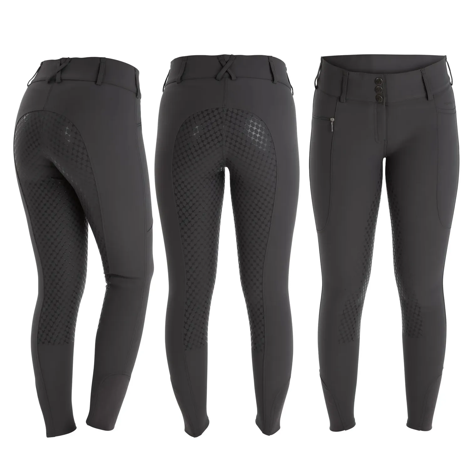 Källquist Candy Mira ridebukser Dame 38 full grip grå
