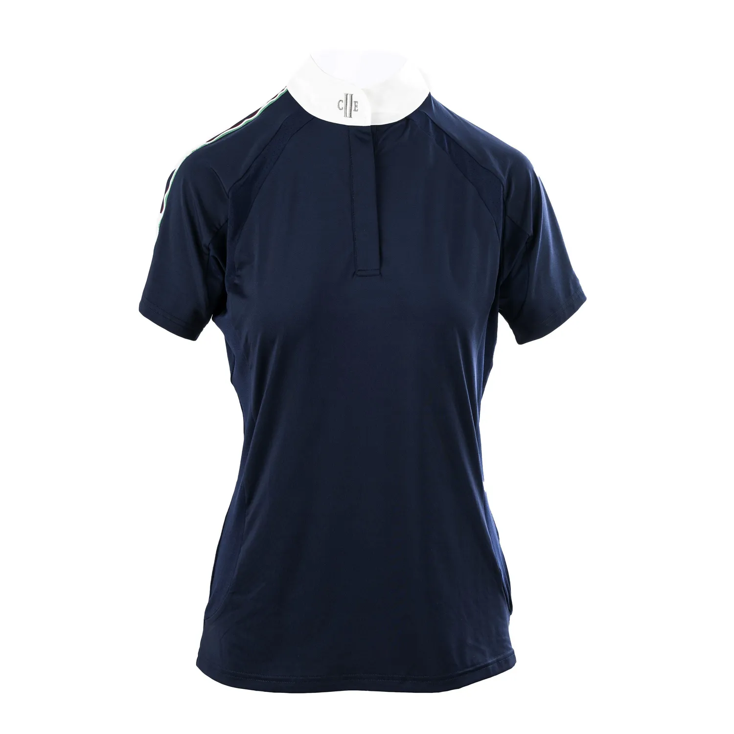 C2E Auburn stævneskjorte navy mesh kort ærme