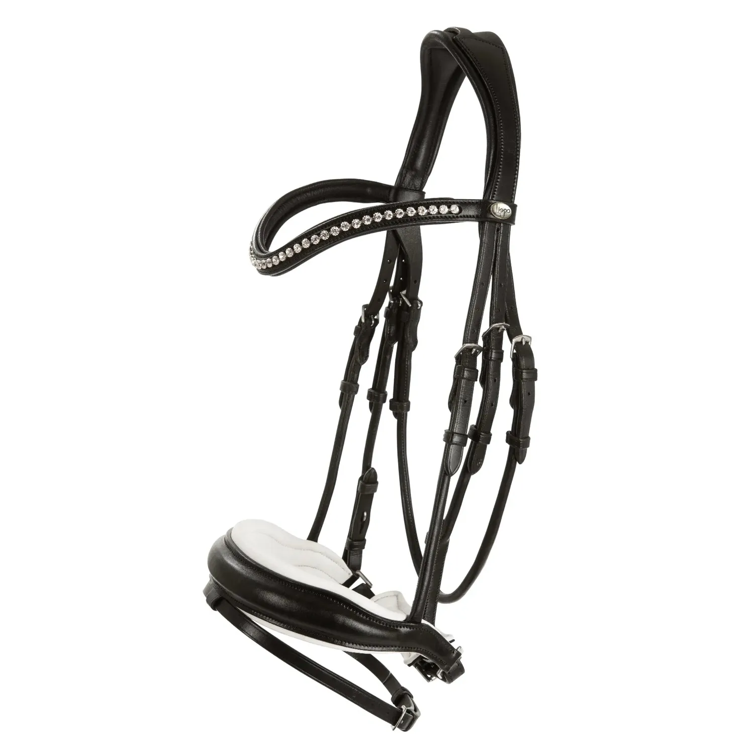 Källquist Lippo Supreme Integro Grande trense lak sort X-Full