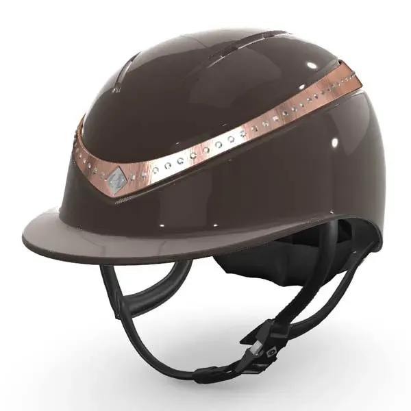 Charles Owen Halo CX ridehjelm brun rose gold Mips