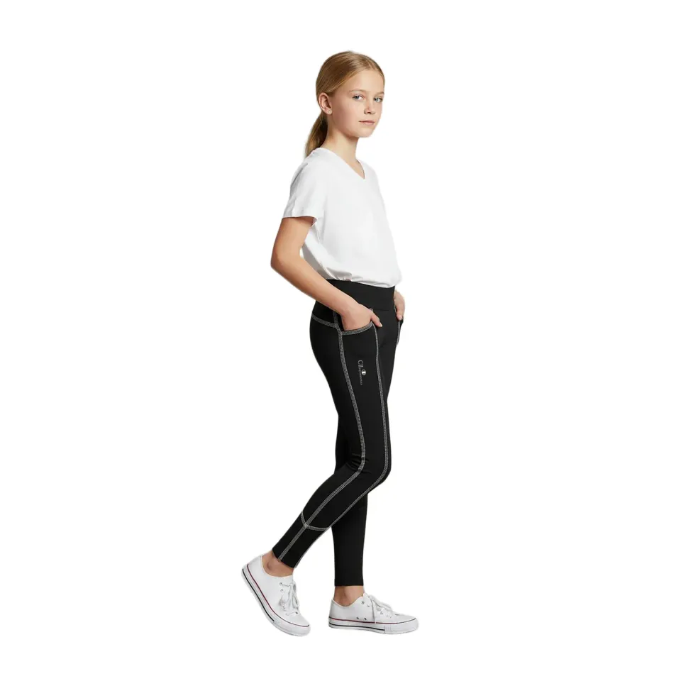 C2E Guandalupe ridetights sort pige fullgrip
