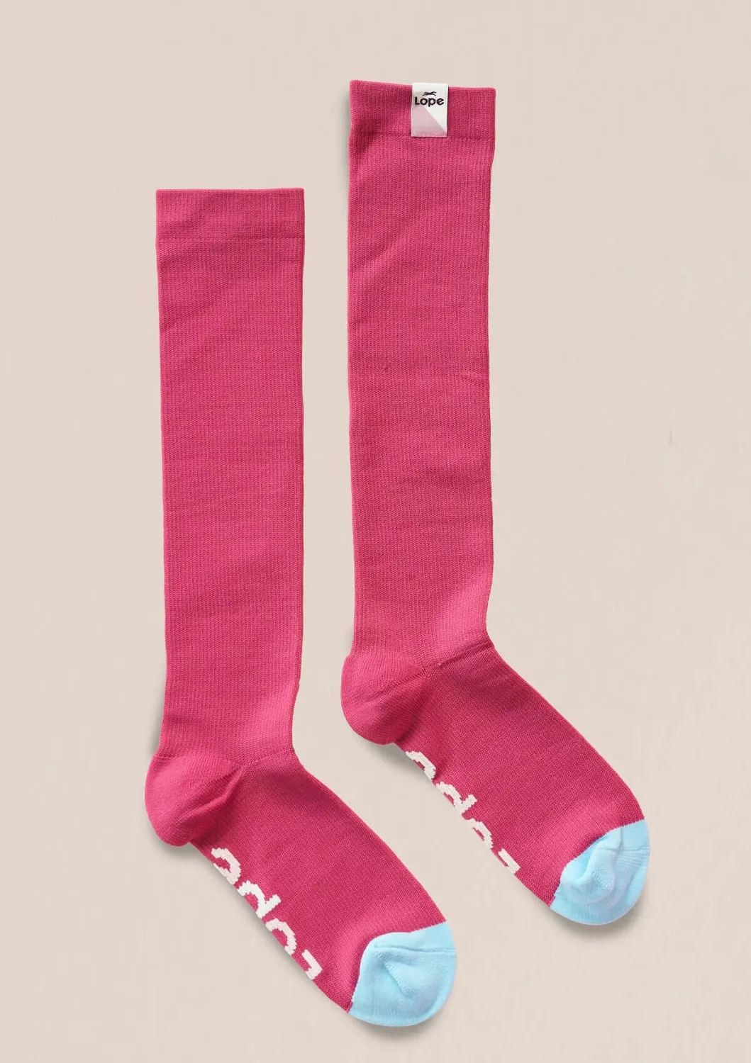 LOPE The Equestrian Sport Socks ridestrømper cherry pink 36-42