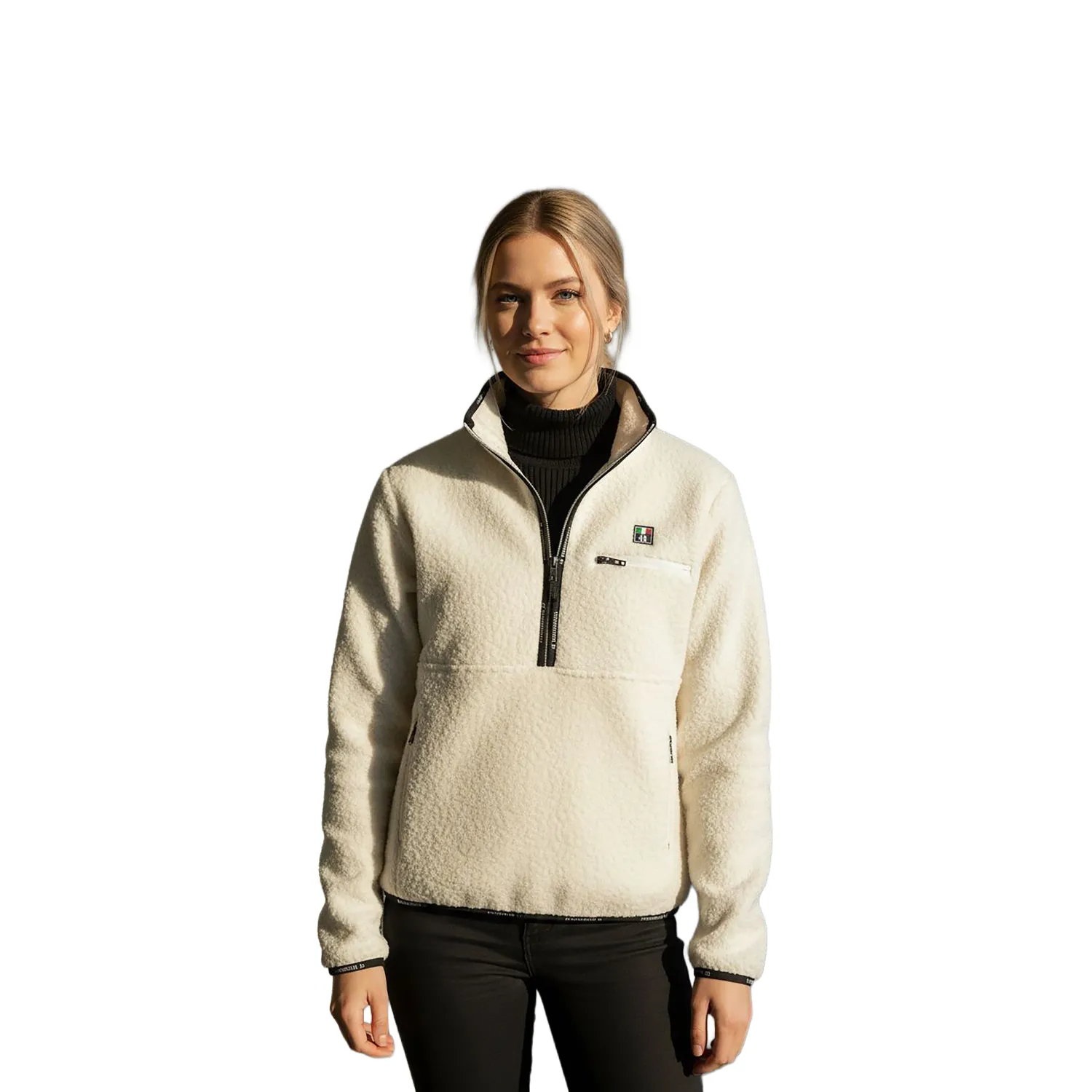 C2E Sacramento fleece pullover snow white varm sherpa