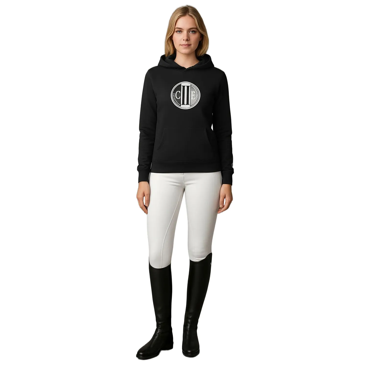 C2E Stocton hoodie sort Jet Black unisex