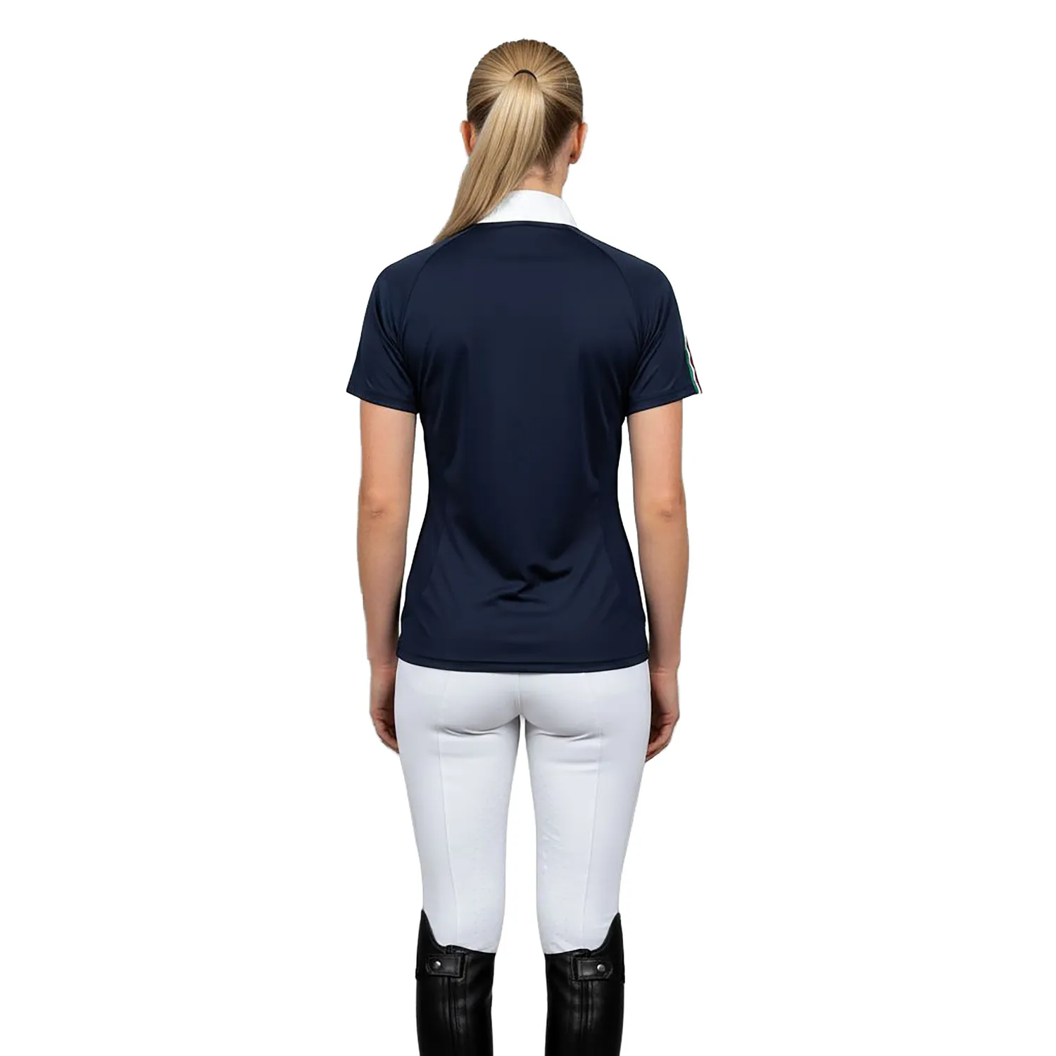 C2E Auburn stævneskjorte navy mesh kort ærme