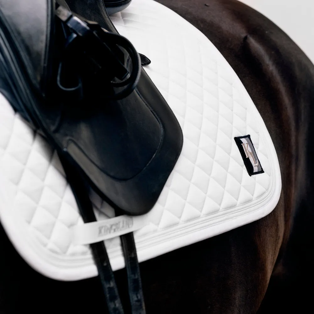 Kingsland Classic sadelunderlag dressur hvid quick-dry
