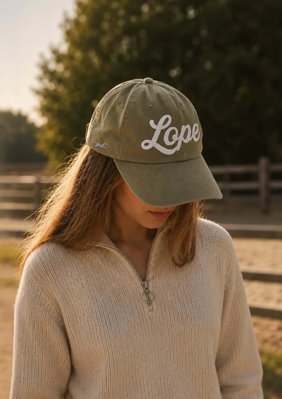 Lope Heritage Cap kasket army green i bomuld