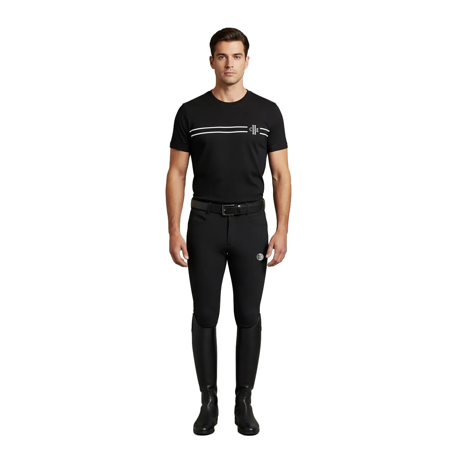 C2E Calenzano T-shirt herre sort bomuld