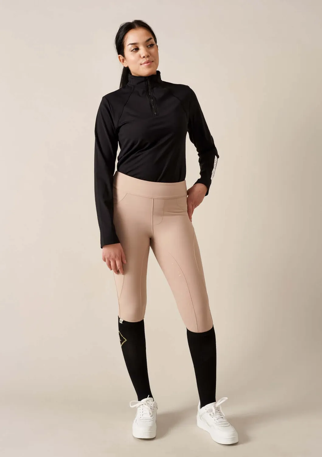 Lope Equestrian Sport Socks ridesokker sort-guld 36-42