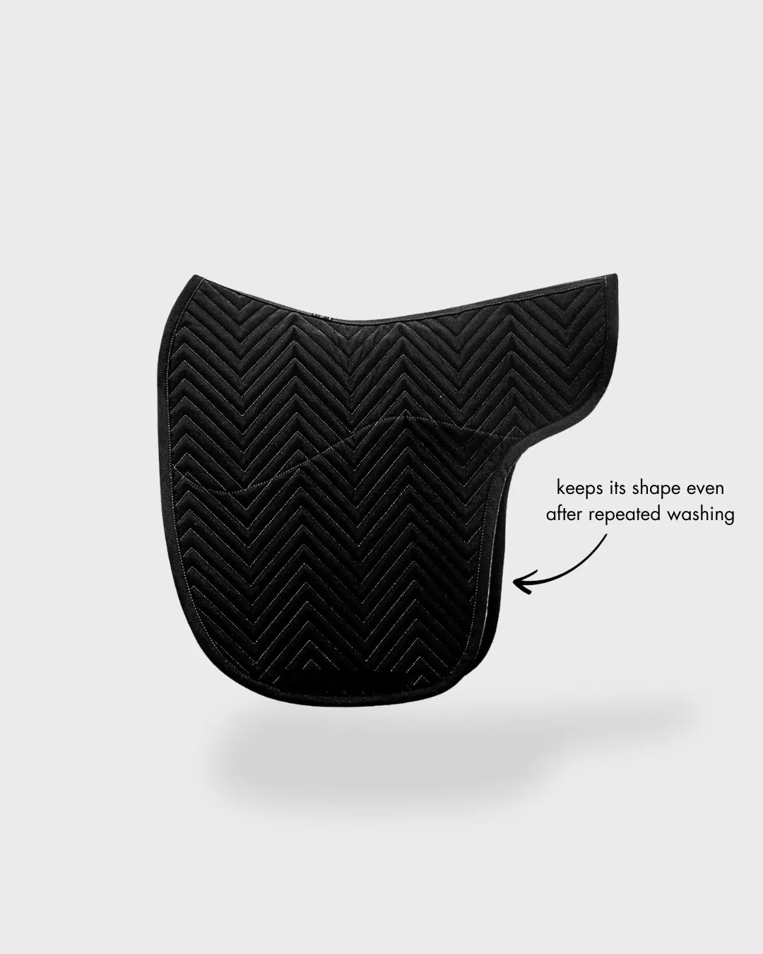 L'Evoine Island sadelunderlag alpaka fleece noir