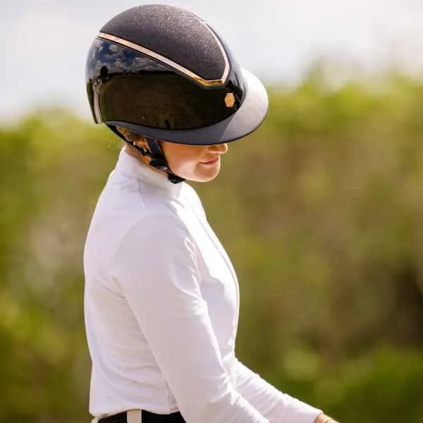 Charles Owen Kylo ridehjelm navy mat Medium Mips