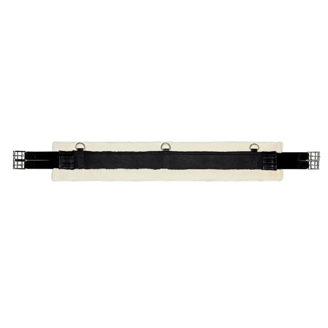 Källquist sadelgjord syntetpels sort 125 cm
