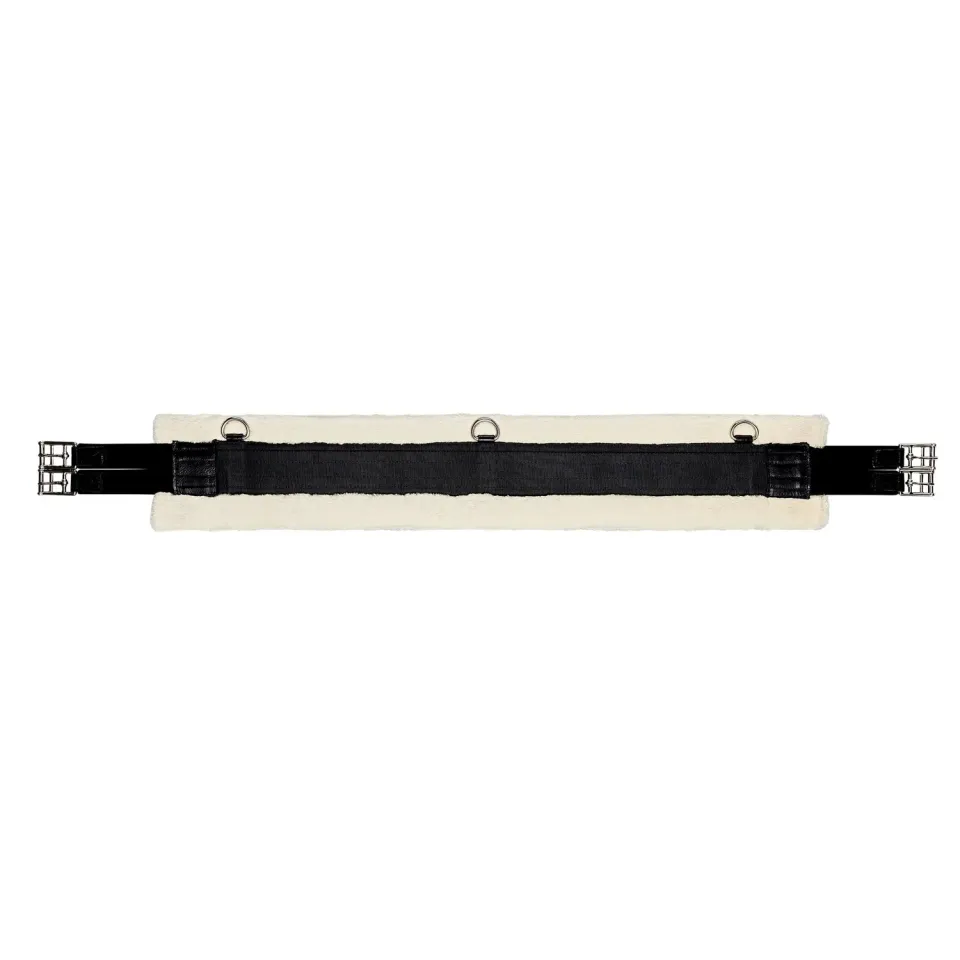 Källquist sadelgjord syntetpels sort 125 cm
