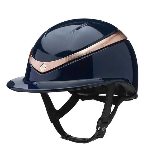 Charles Owen Halo Gloss Luxe ridehjelm sort medium ventileret