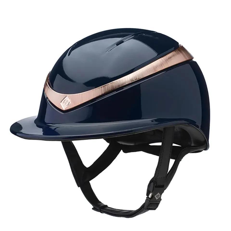 Charles Owen Halo Gloss Luxe ridehjelm sort medium ventileret