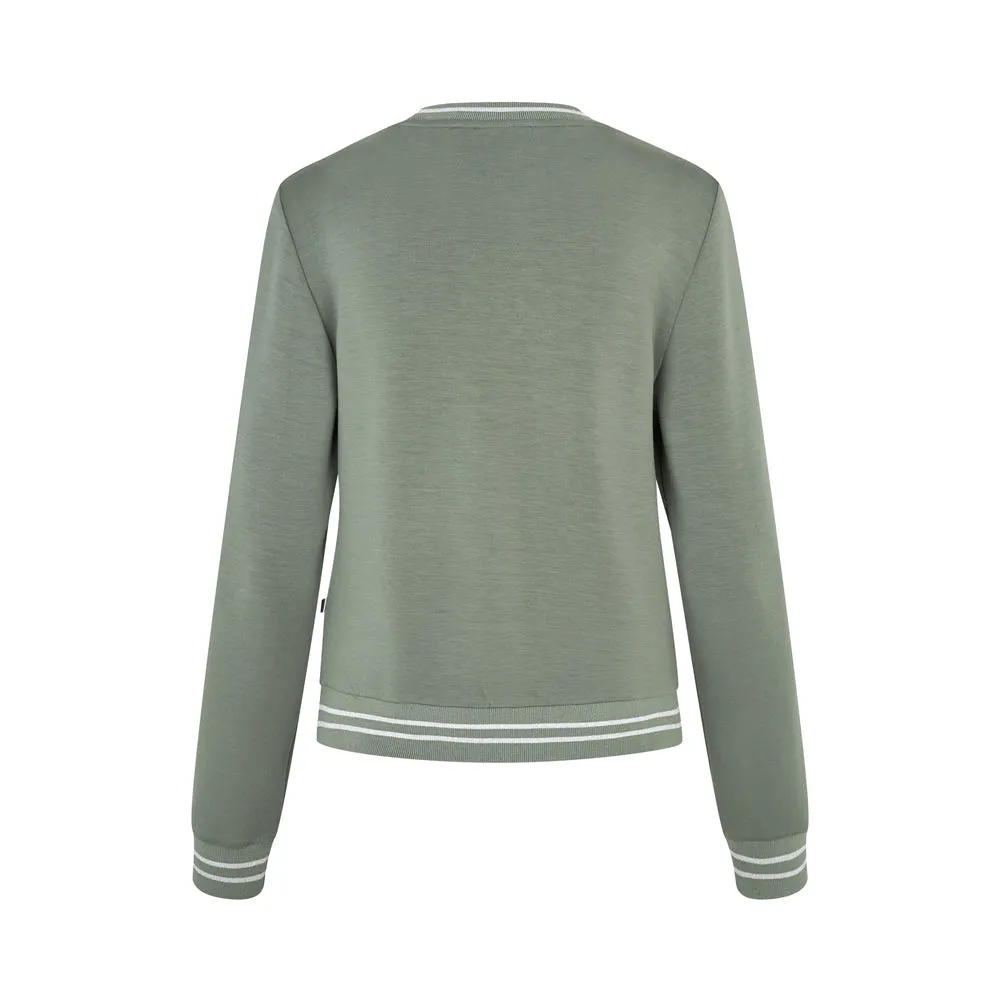Kingsland KLLilian sweatshirt grøn Swarovski krystaller
