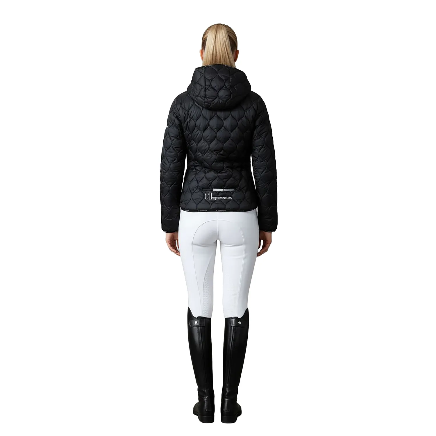 C2E Berkley quiltet jakke sort dame varm