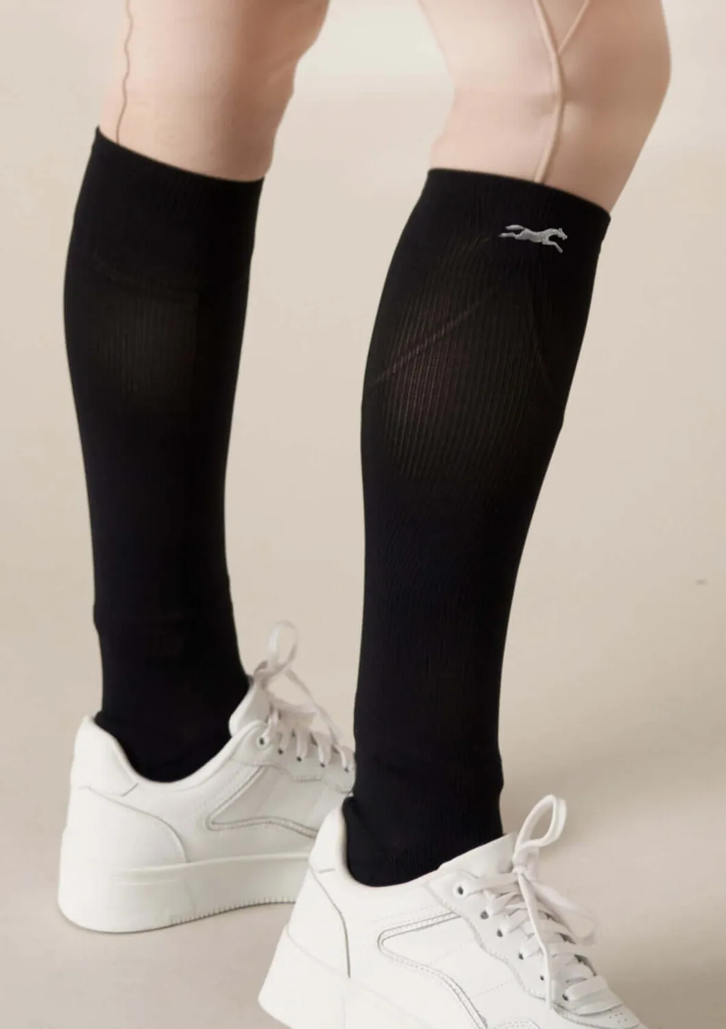 LOPE Conscious Ride kompressionssokker sort roséhest