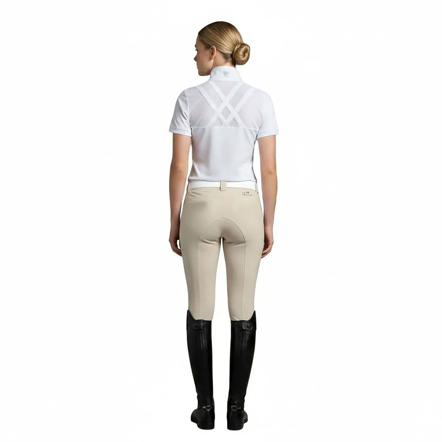 C2E Paddington ridebukser beige dame fullgrip sandshell