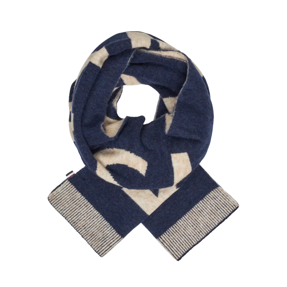 Kingsland KLAllison Knitted Scarf halstørklæde Evening Blue uldmix