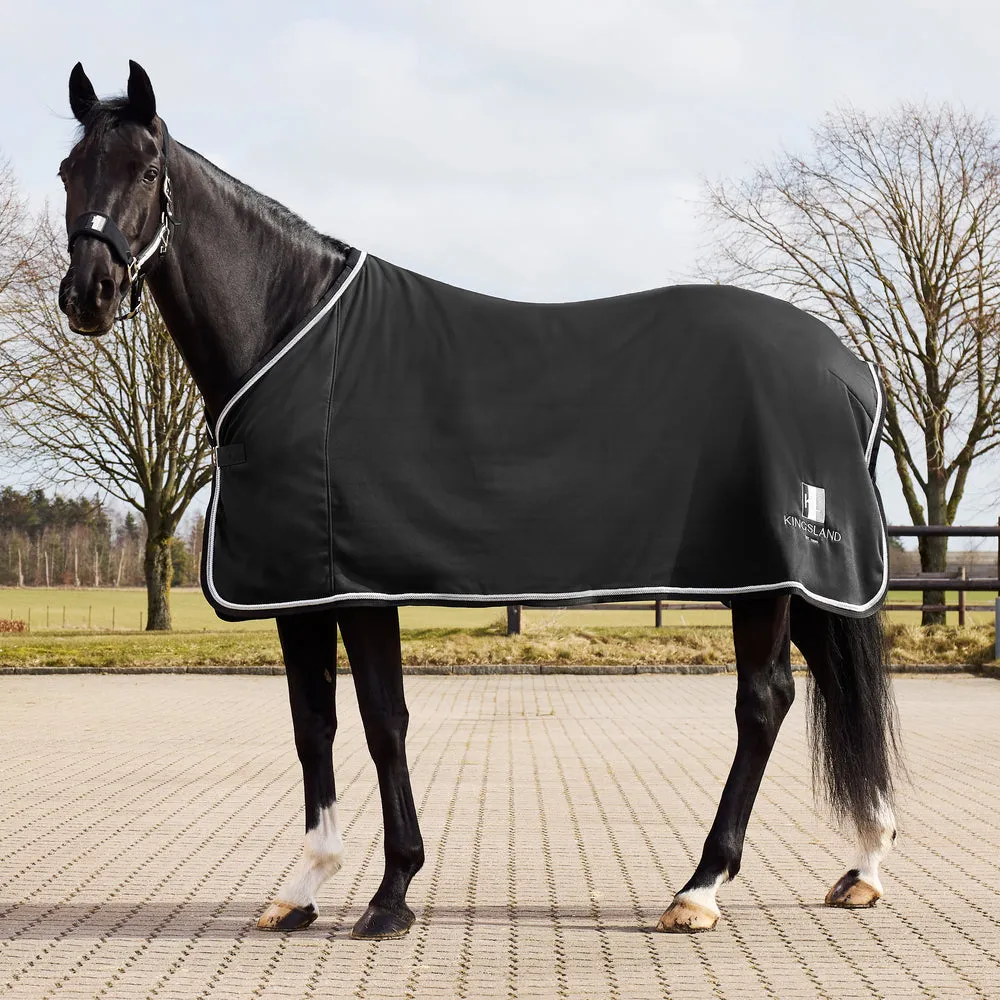 Kingsland Classic præsentationstæppe fleece sort 135 cm