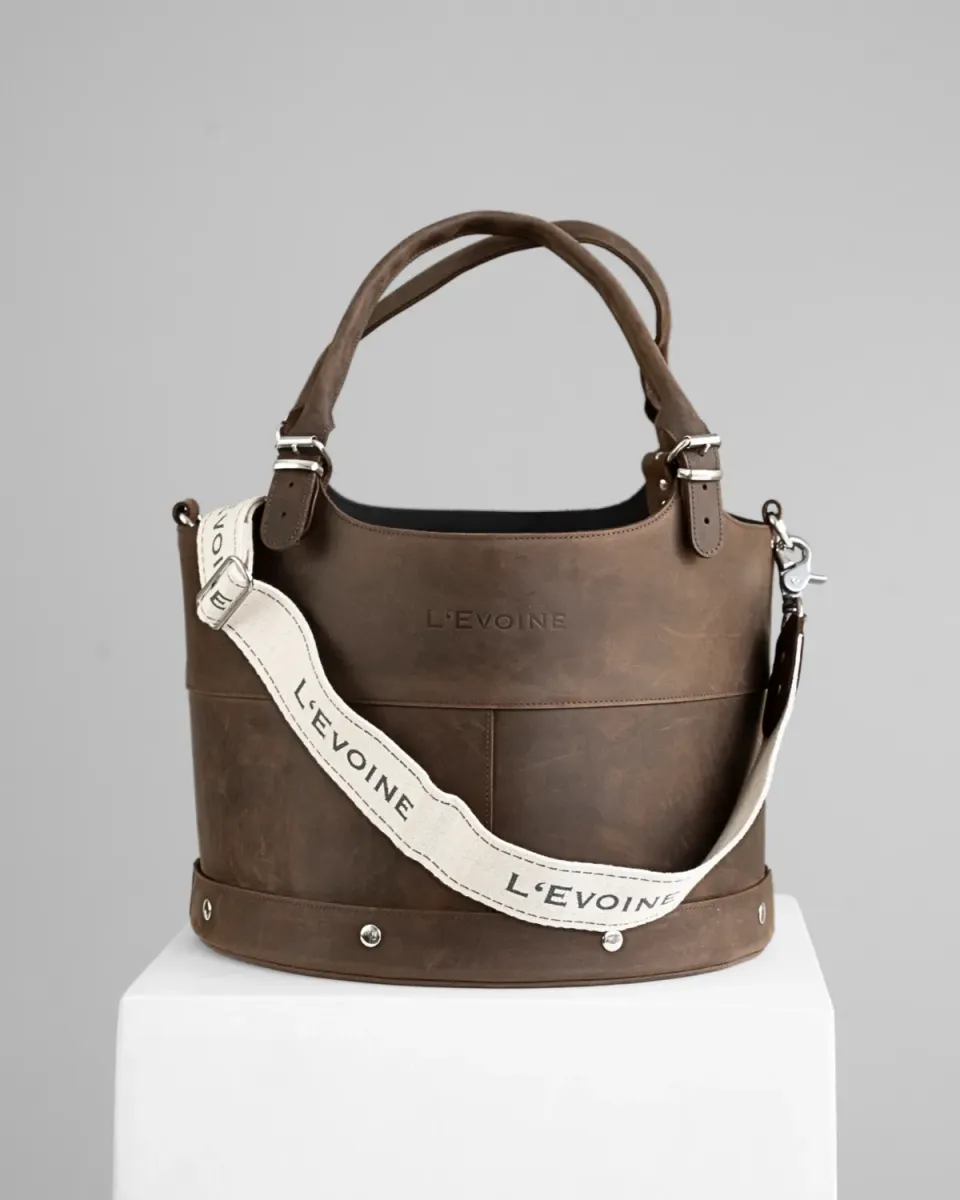 L'Evoine Le Baquet strigletaske læder 35cm vandafvisende