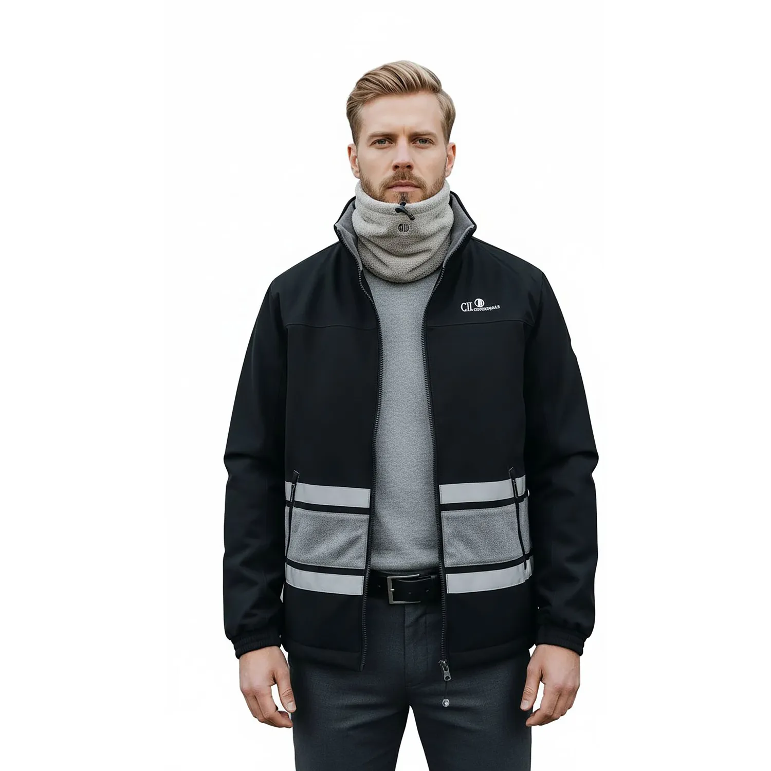 C2E IRVINE halsedisse grå fleece unisex
