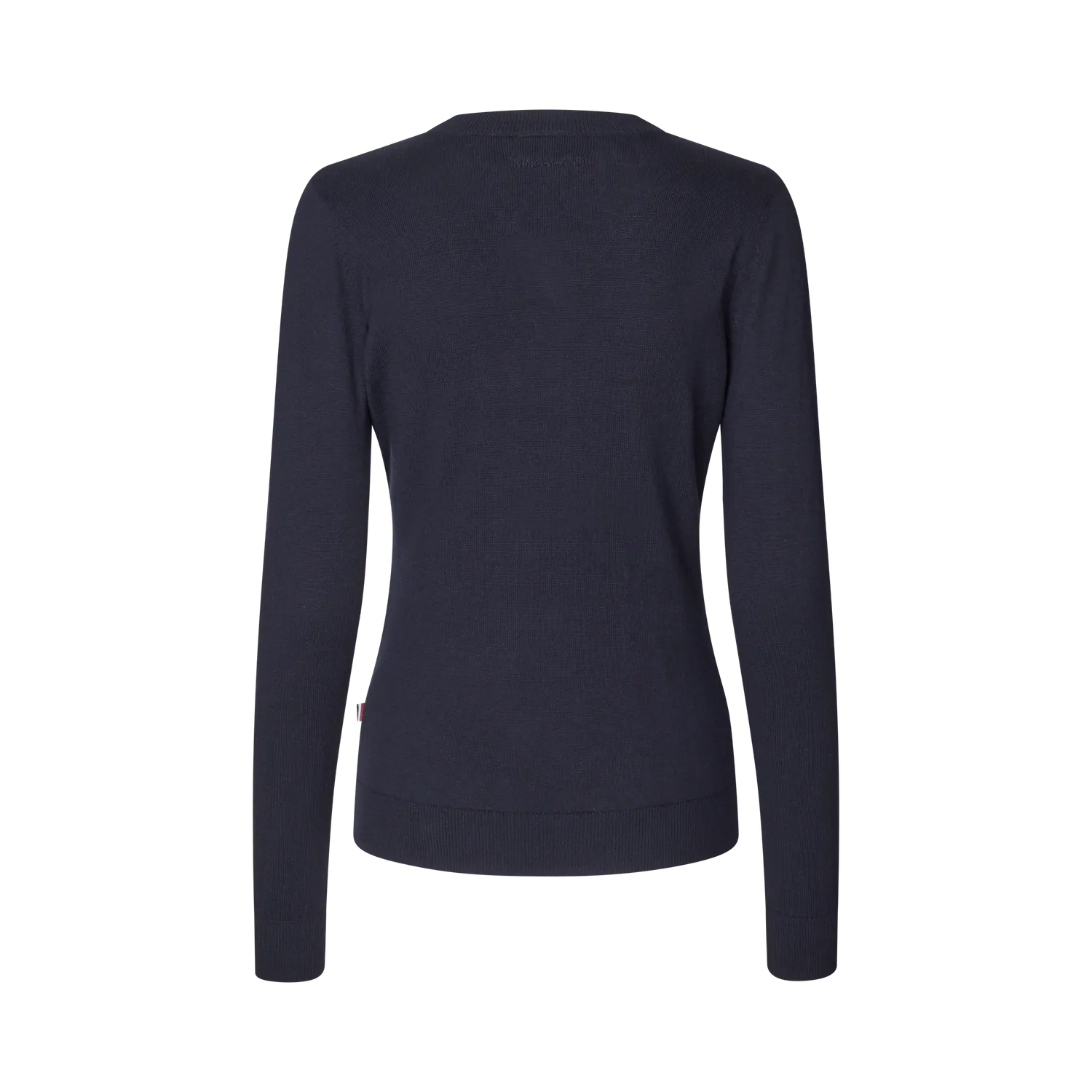 Kingsland Classic V-hals strik navy M blød bomuld