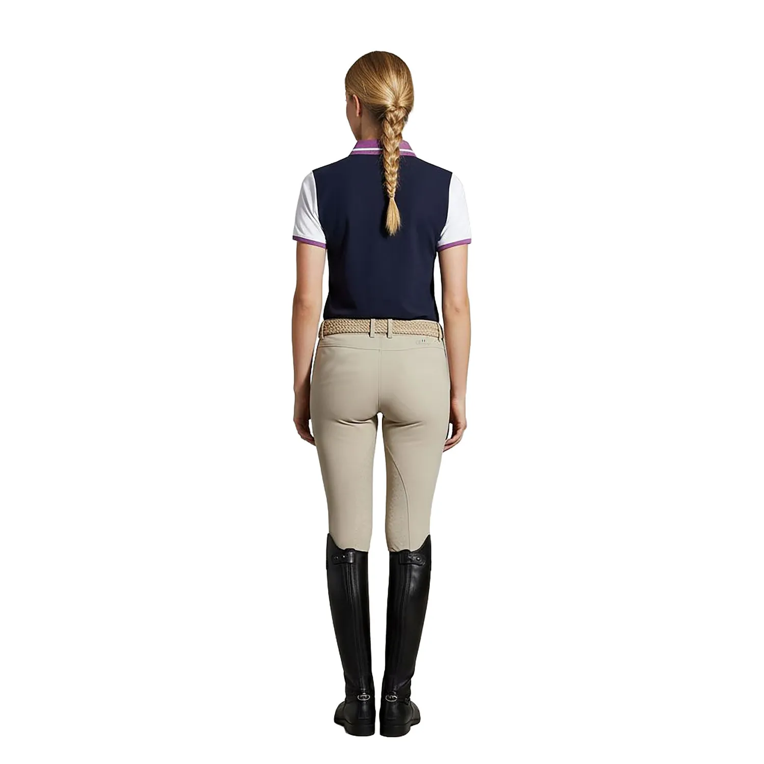 C2E Equestrain Liverpool polo navy teknisk piqué